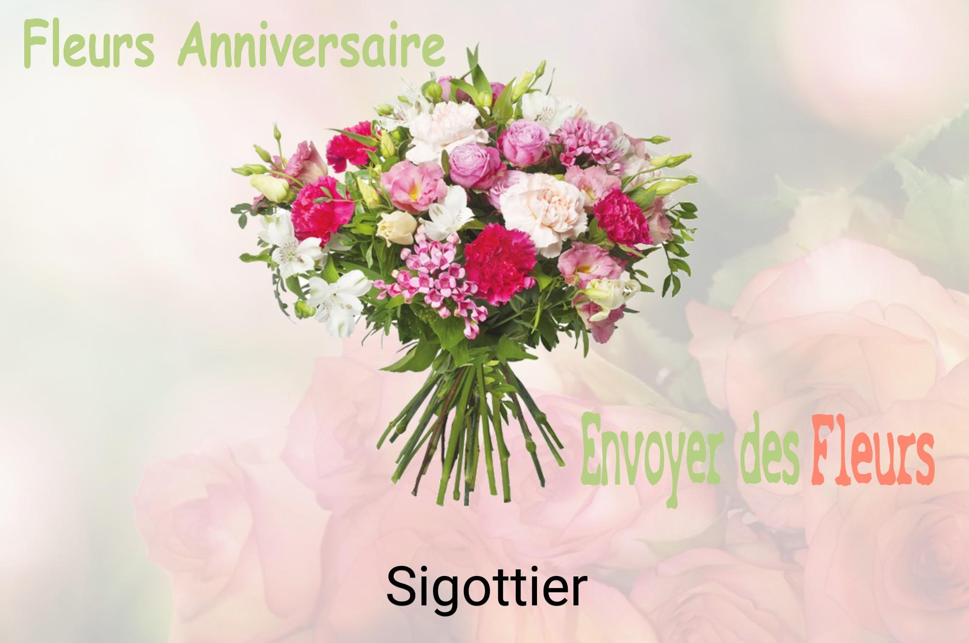 Bouquet de fleurs d’anniversaire livré à Sigottier